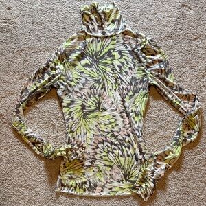 AFRM Multicolor Patterned Turtleneck Sweater